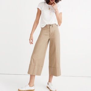 Madewell wide leg crop pants